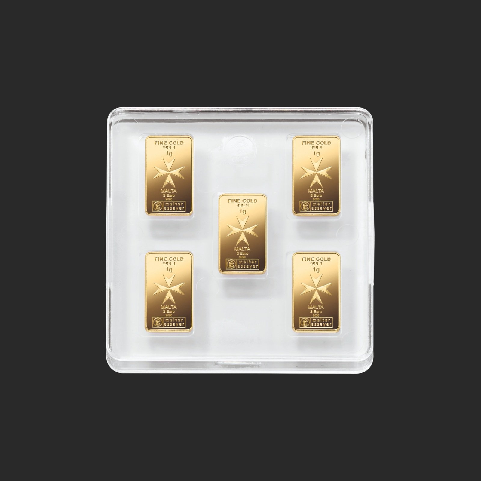 Malta CoinBar Box 10×1 g Gold – weitere Ansicht