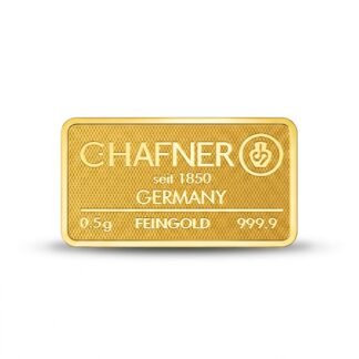 C. Hafner Feingoldbarren 0,5 g – Feingold 999,9