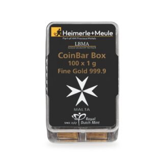 Malta CoinBar Box 100×1 g Gold