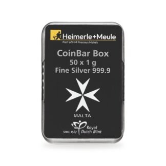 Malta CoinBar Box 50×1 g Silber