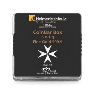 Malta CoinBar Box 5×1 g Gold